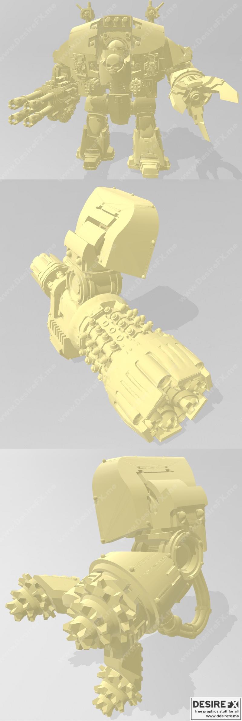 巨兽战舰 3D打印模型|Leviathan Dreadnought – 3D Print Model