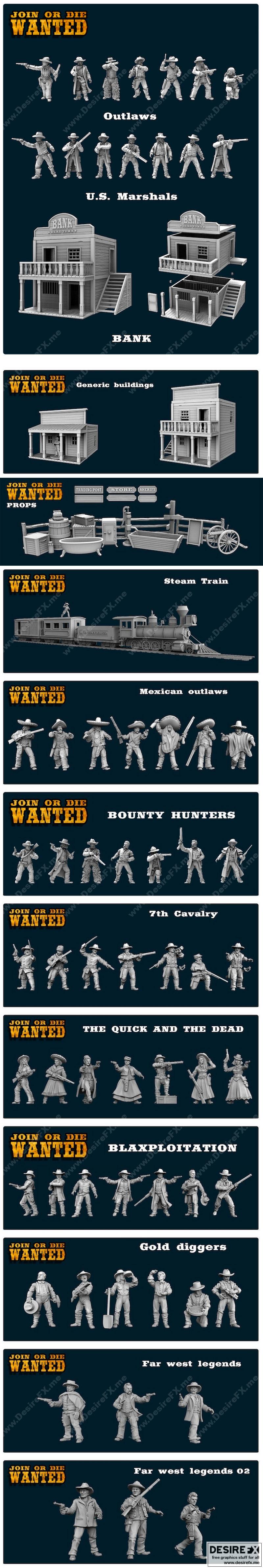 Join or Die 3D打印模型|Join or Die WANTED – 3D Print Model