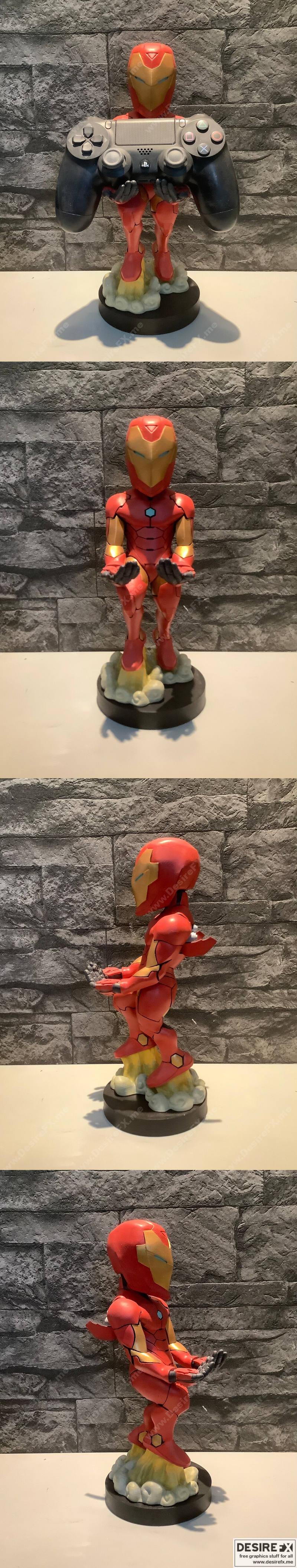 铁人智能手机支架-3D打印模型|Ironman SmartPhone Controller Holder – 3D Print Model