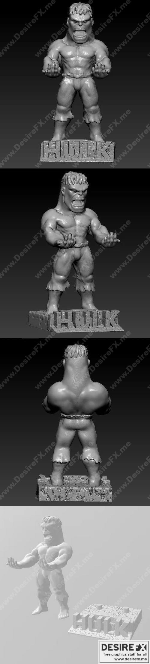 Hulk手机支架 - 3D打印模型|Hulk SmartPhone Controller Holder – 3D Print Model