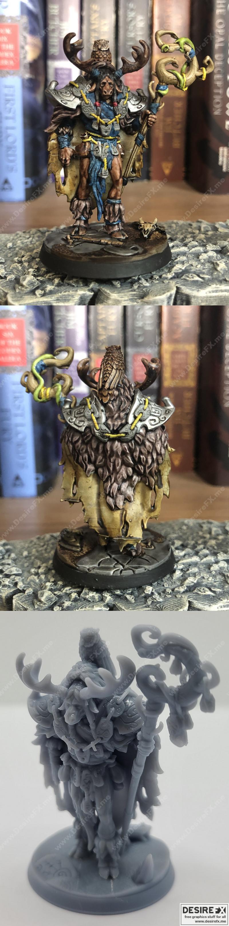 巴比伦纪元·艾尔克纳尔：宁静之境 3D打印模型|Barbarian Elknar The Calm – 3D Print Model