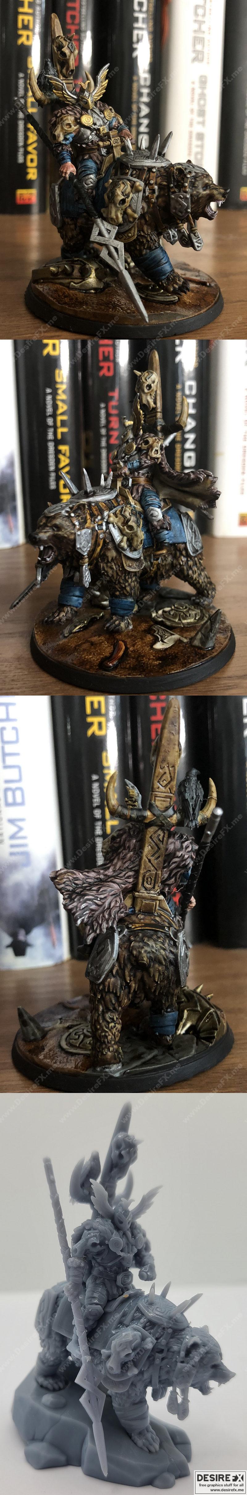 巴比伦灰烬：贪婪 3D打印模型|Barbarian Griz The Gungry – 3D Print Model