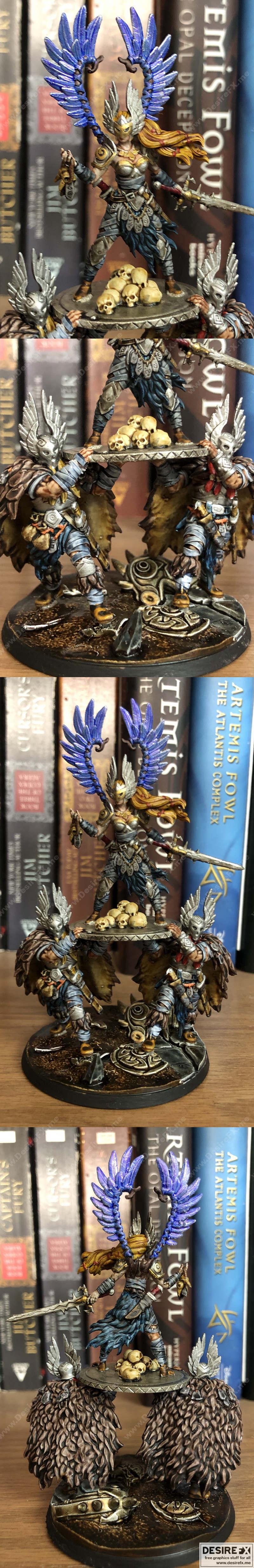 狂野复仇 raid女王 3D打印模型|Barbarian Vindicta Raid Queen – 3D Print Model