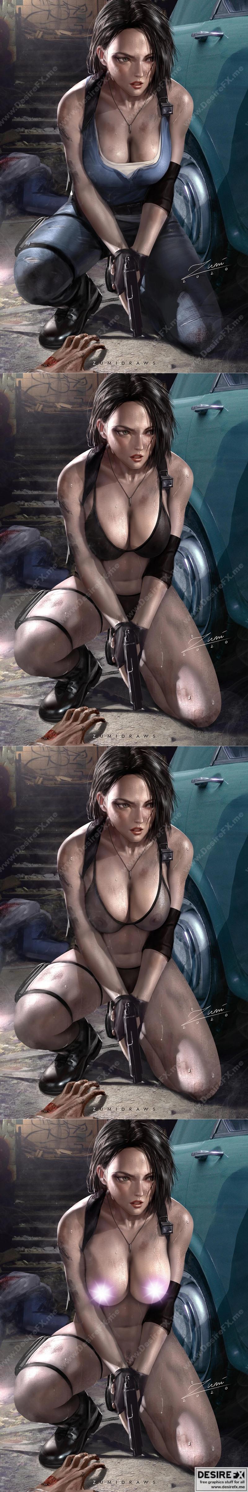 Jill Valentine 3D打印模型|Jill Valentine – 3D Print Model STL