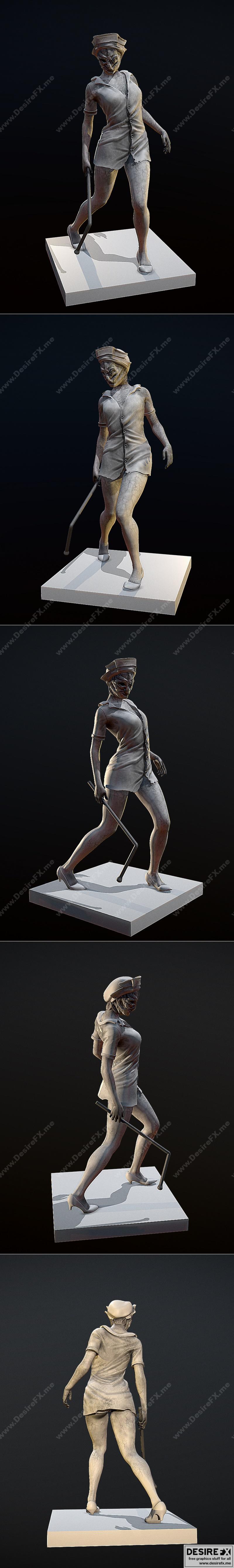 护士 - 3D打印模型 STL|Nurse – 3D Print Model STL