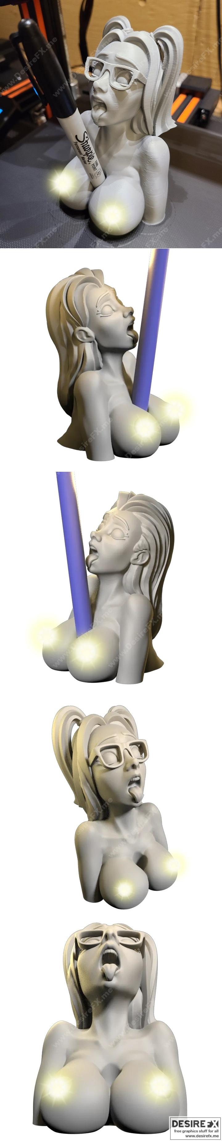 Boobjob笔架 - 3D打印模型|Boobjob pen holder – 3D Print Model STL
