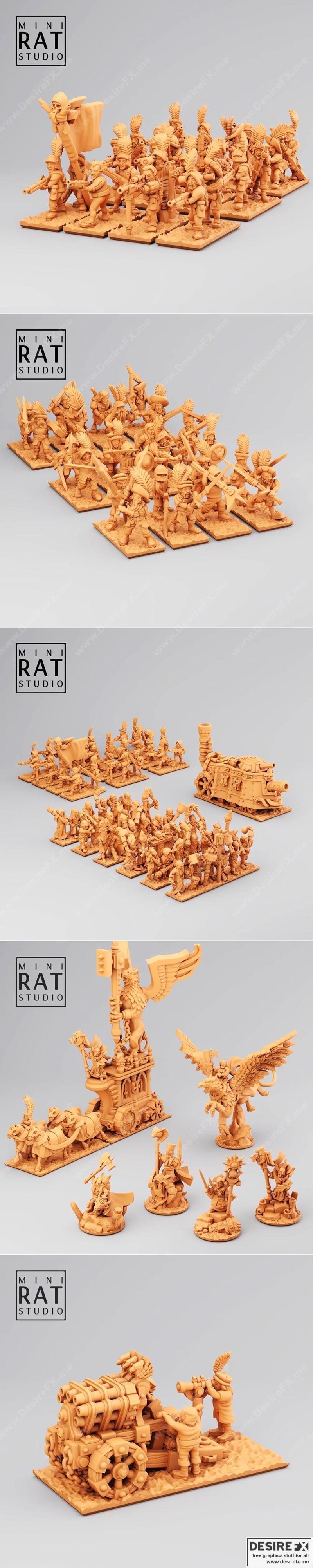 MiniRat Studio - 帝国 3D打印模型|MiniRat Studio – Empire – 3D Print Model STL