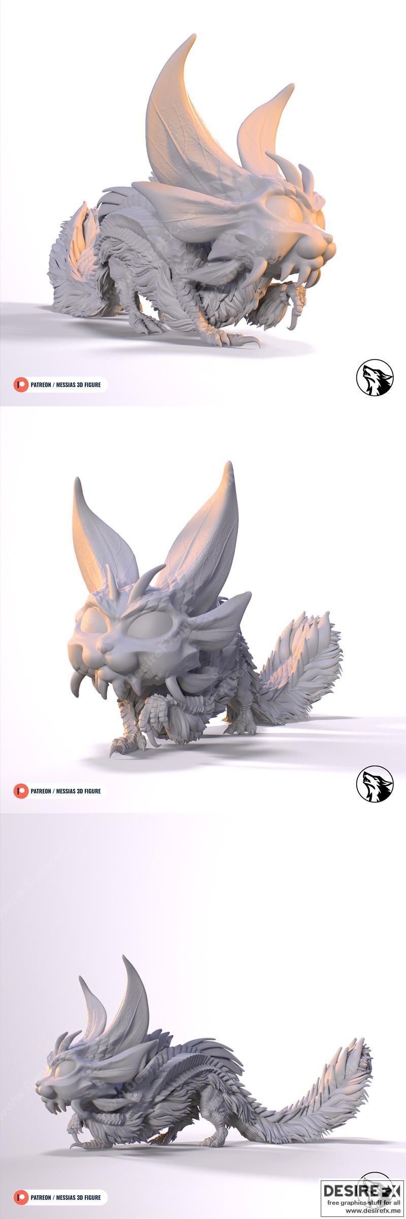 Mizutsune怪物猎人 3D打印模型|Mizutsune Monster Hunter – 3D Print Model STL