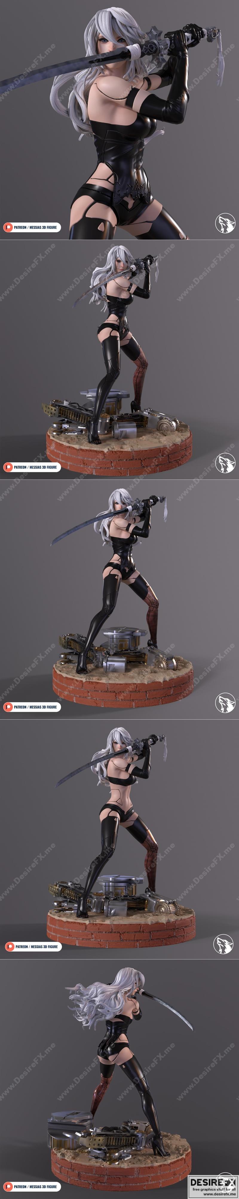 A2 NieR Automata 3D打印模型|A2 NieR Automata – 3D Print Model STL