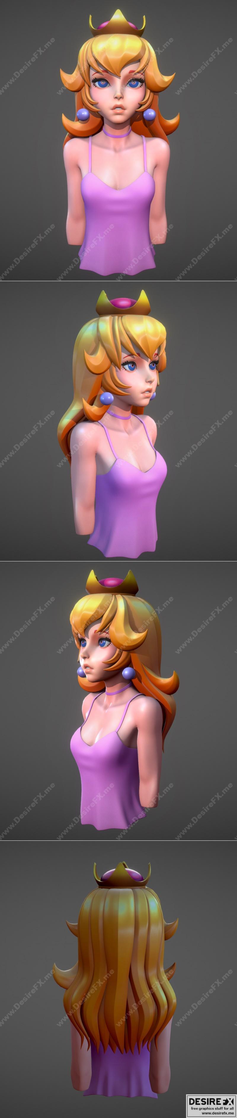 皮卡丘3D打印模型|Princess Peach – 3D Print Model STL