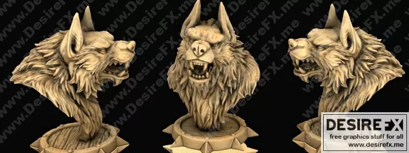 狼形3D打印模型|Wolf – 3D Print Model STL