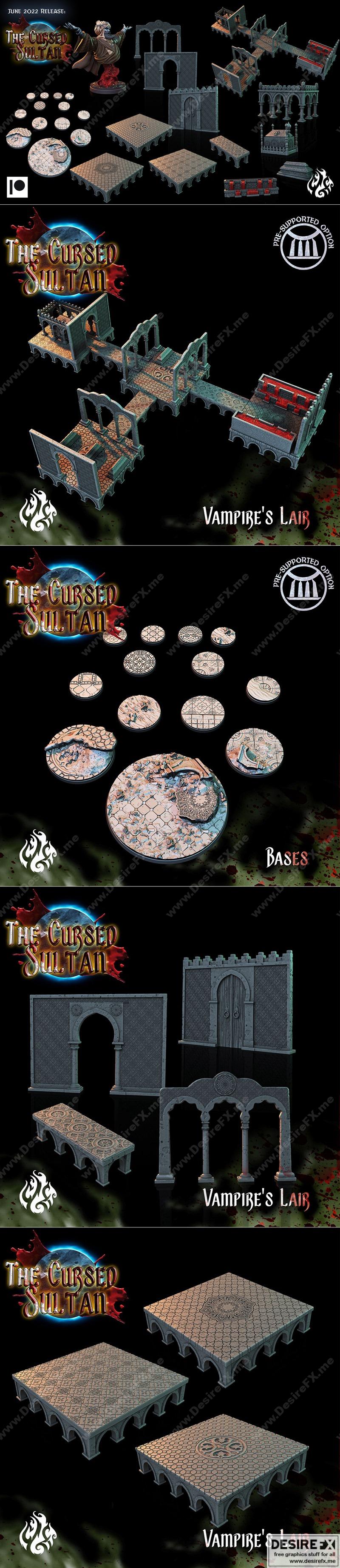 诅咒苏丹 3D打印模型|Crippled God Foundry – The Cursed Sultan June 2022 – 3D Print Model STL