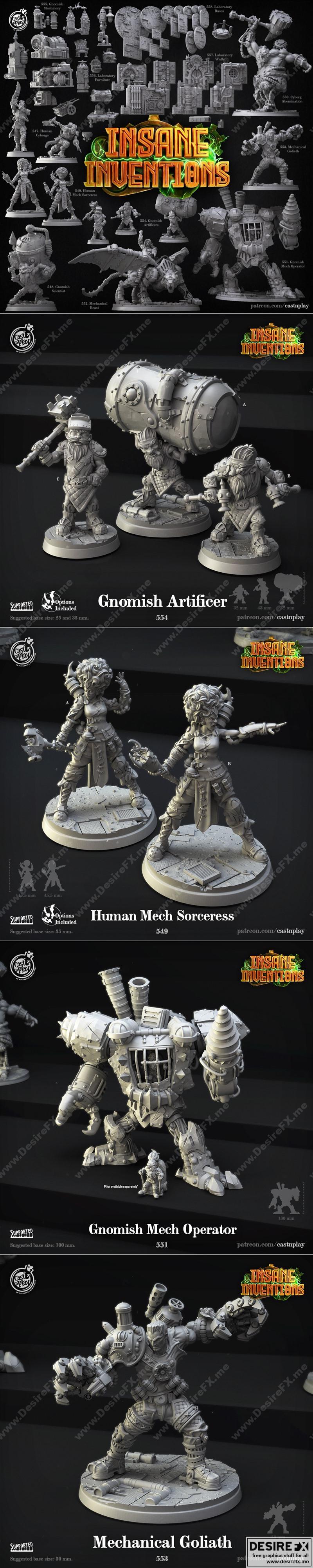 Cast N Play - 2022年疯狂发明系列 3D打印模型|Cast N Play – Insane Inventions July 2022 – 3D Print Model STL