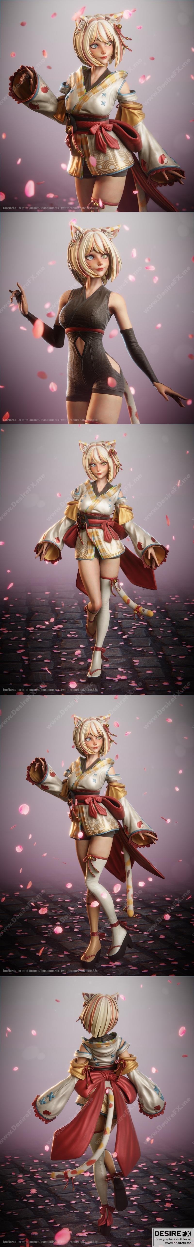 Nebi Neko 3D打印角色模型|Nebi Neko – Vtuber Avatar – 3D Print Model STL