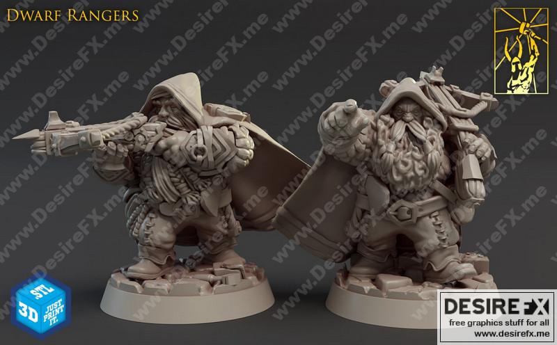 泰坦熔炉矮人 - 矮人游侠 3D打印模型|Titan Forge Dwarves Dwarf Ranger – 3D Print Model STL