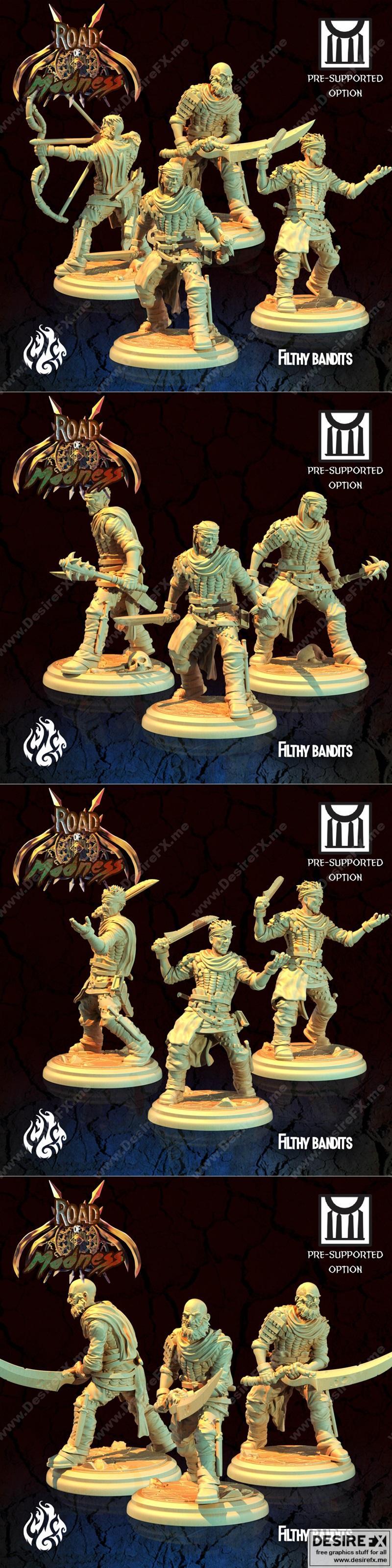 脏乱贼们 - 3D打印模型 - 机械暴徒|Filthy Bandits – 3D Print Model STL