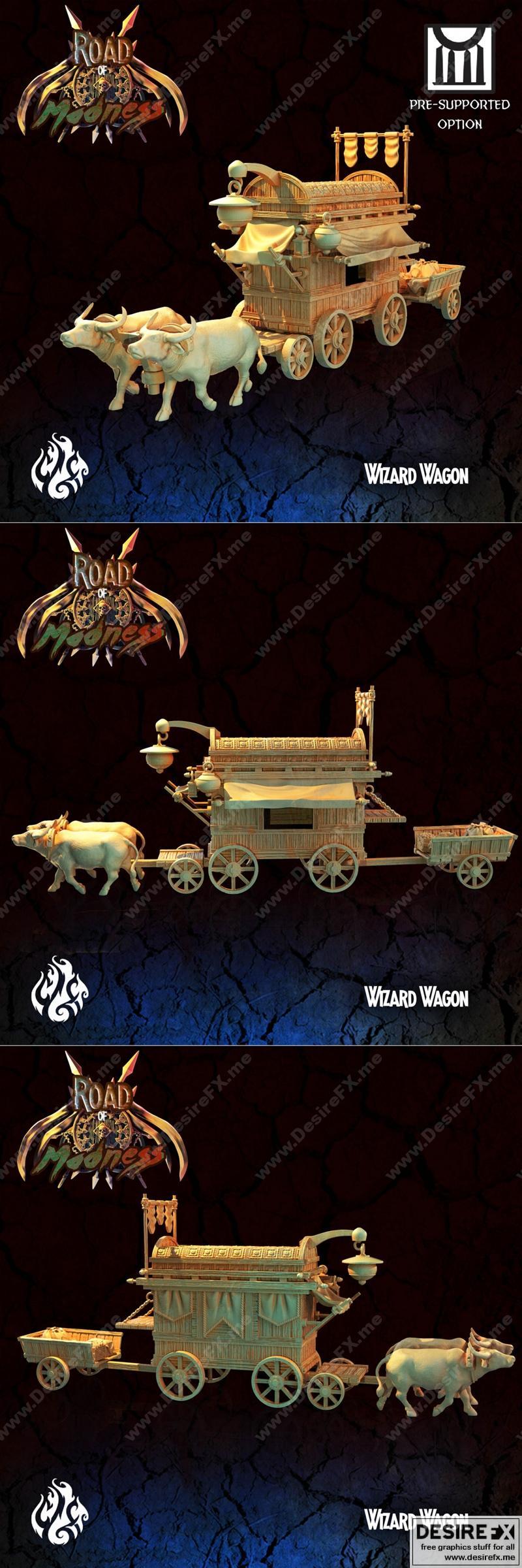 魔法列车 - 3D打印模型 STL|Wizard Wagon – 3D Print Model STL