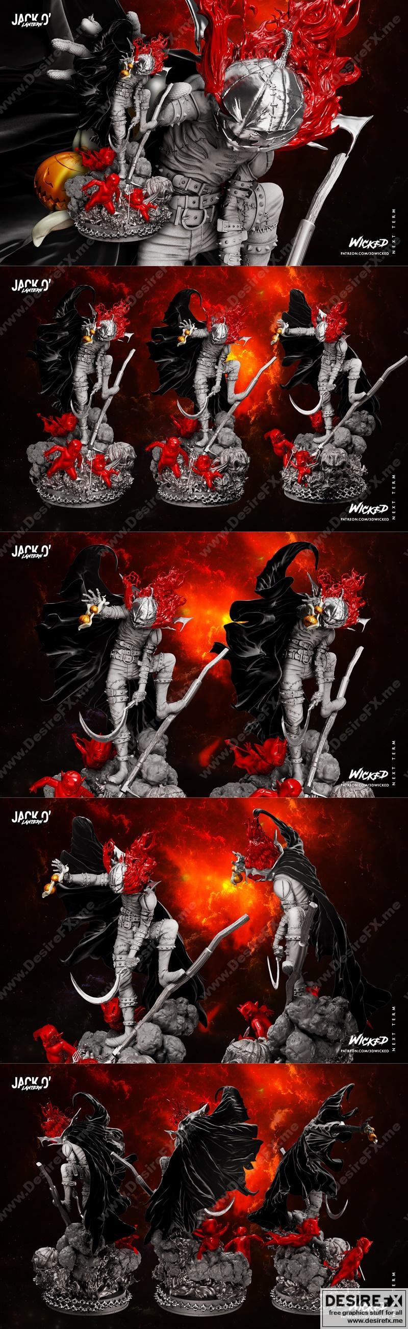 Wicked - 索杰纳·奥克 3D打印模型|Wicked – Jackя O Statue – 3D Print Model STL