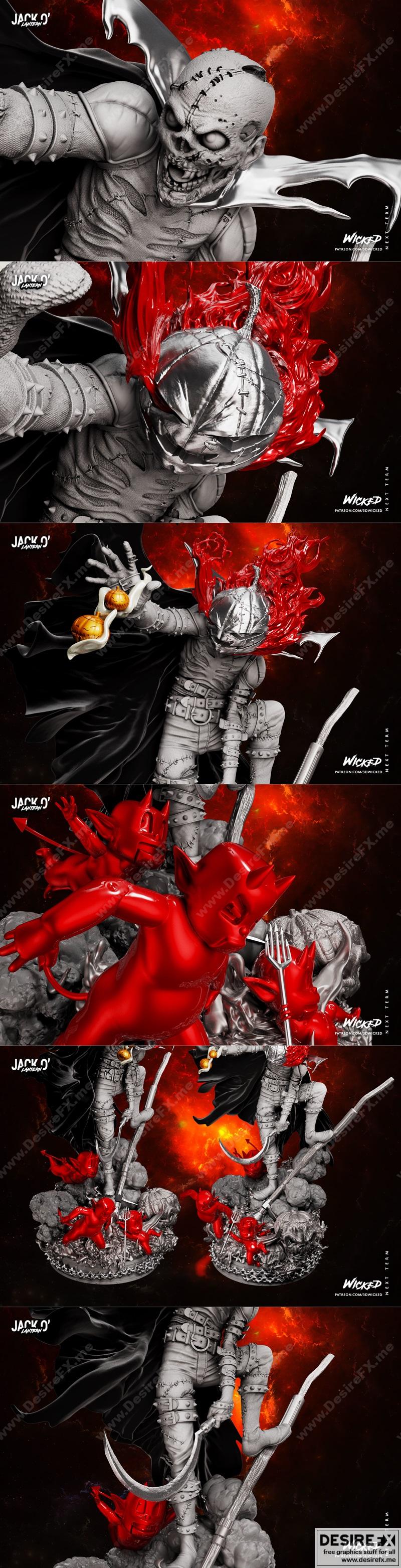 Wicked - 索杰纳·奥克 3D打印模型|Wicked – Jackя O Statue – 3D Print Model STL