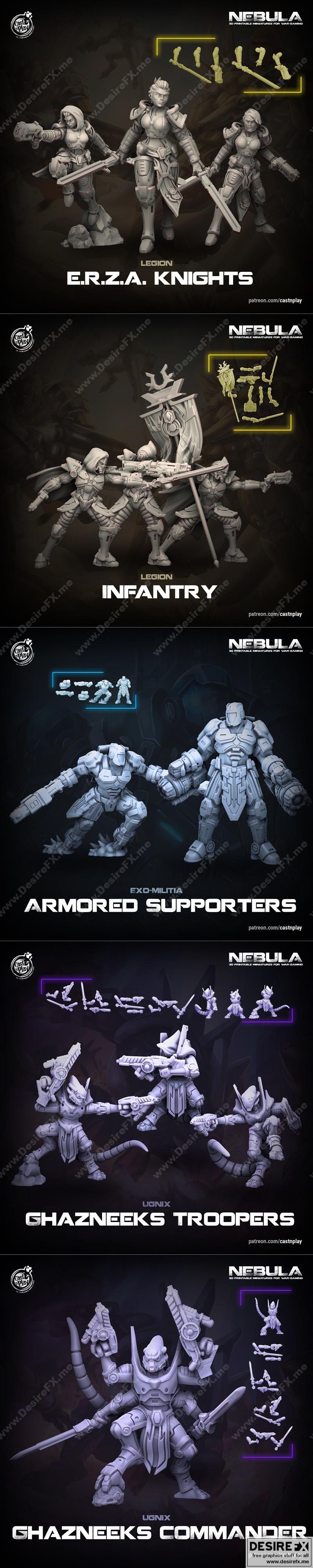 KS星云系列3D打印模型|Cast N Play – KS Nebula – 3D Print Model STL