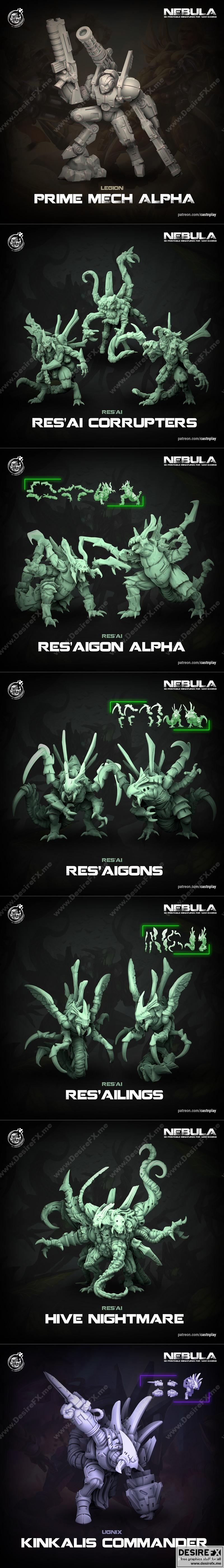 KS星云系列3D打印模型|Cast N Play – KS Nebula – 3D Print Model STL