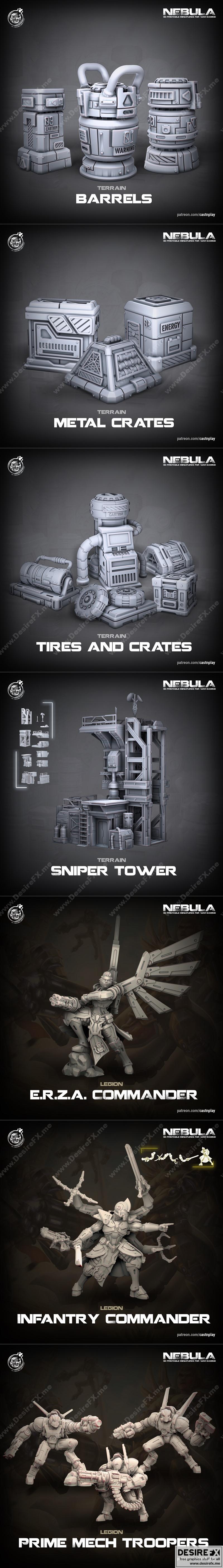 KS星云系列3D打印模型|Cast N Play – KS Nebula – 3D Print Model STL