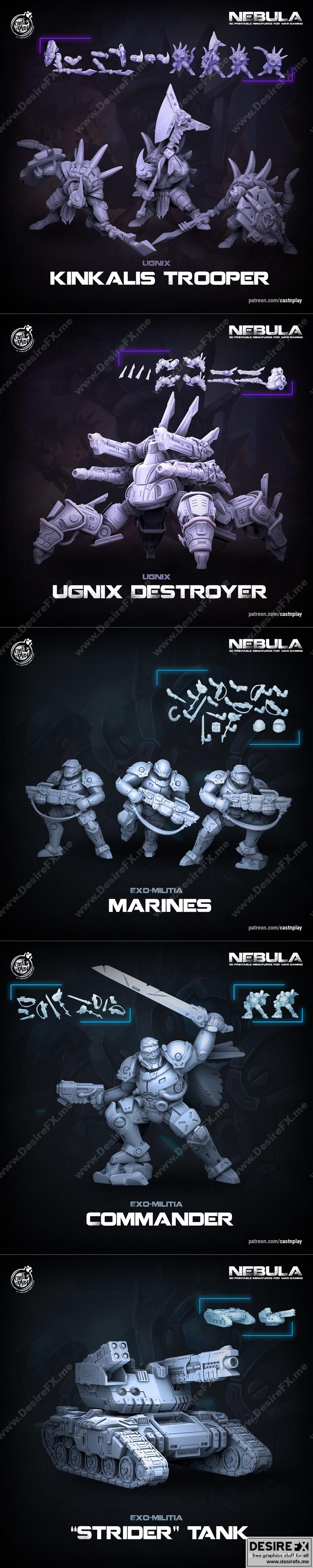 KS星云系列3D打印模型|Cast N Play – KS Nebula – 3D Print Model STL
