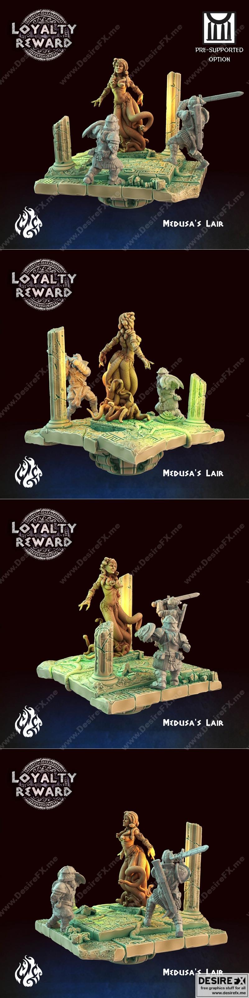 美杜莎之巢 - 3D打印模型|Medusas Lair – 3D Print Model STL