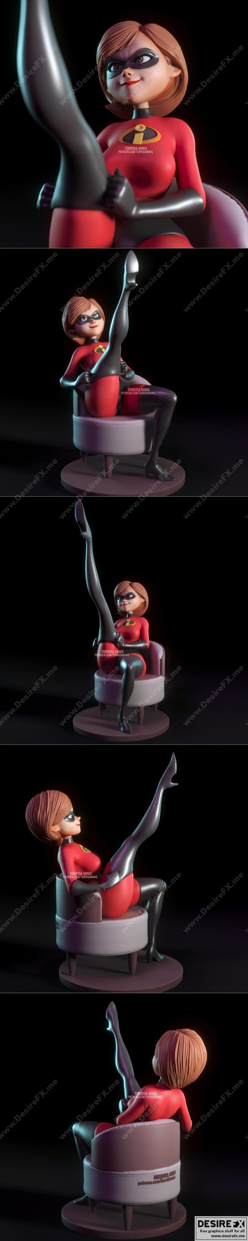 弹性女孩 - 托里达迷你款 - 3D打印模型|Elastigirl – Torrida Minis – 3D Print Model STL