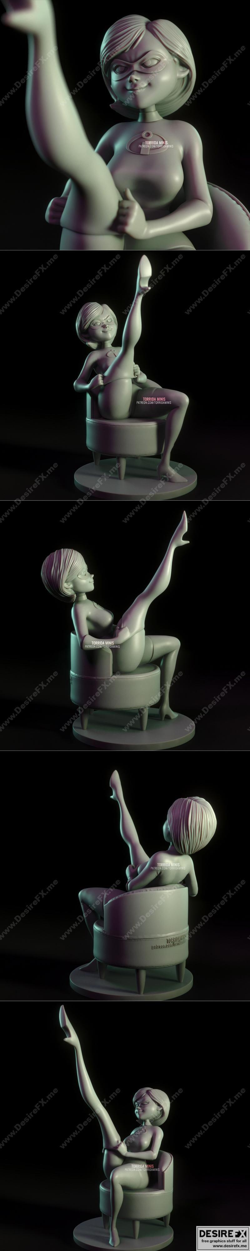 弹性女孩 - 托里达迷你款 - 3D打印模型|Elastigirl – Torrida Minis – 3D Print Model STL