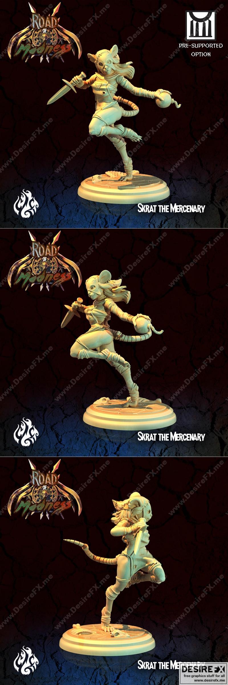 Skrat佣兵——3D打印模型|Skrat the Mercenary – 3D Print Model STL