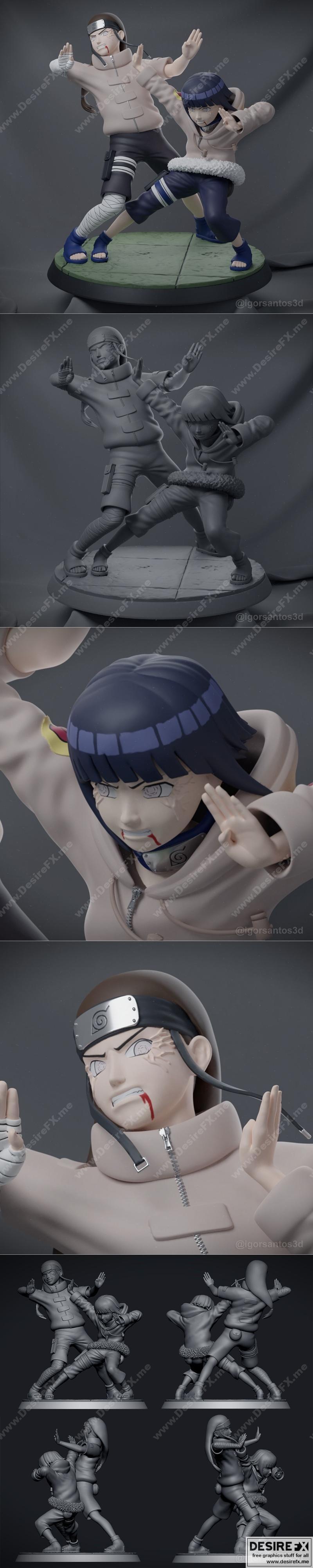 宇智波家族对决 3D打印模型 STL|The battle of the Hyuga clan – 3D Print Model STL