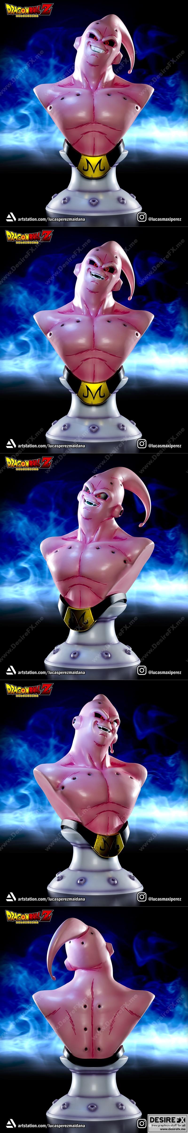 悟空暴走3D打印模型|MAJIN BUU BUSTO – 3D Print Model STL