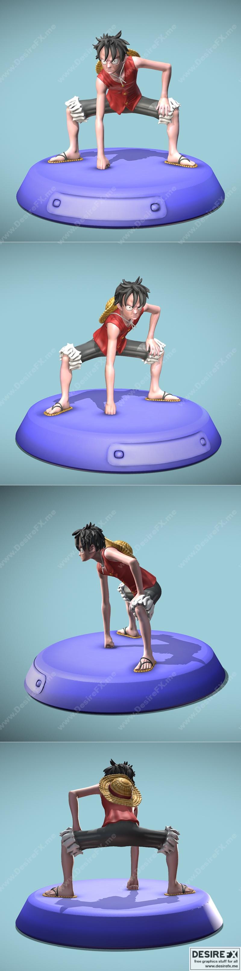 《海贼王吴菲利浦3D打印模型》|Monkey D Luffy – 3D Print Model STL