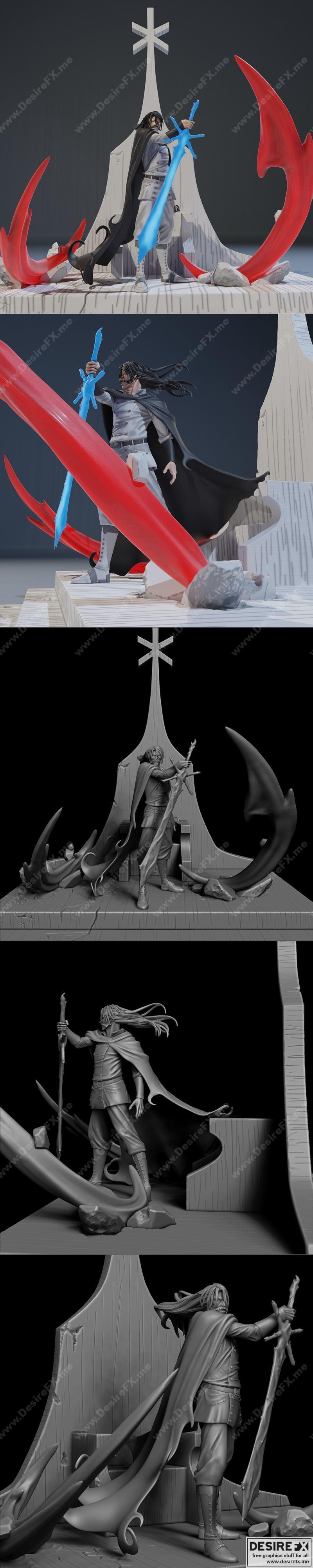 BLEACH 3D打印模型：Yhwach角色造型|Yhwach Bleach – 3D Print Model STL