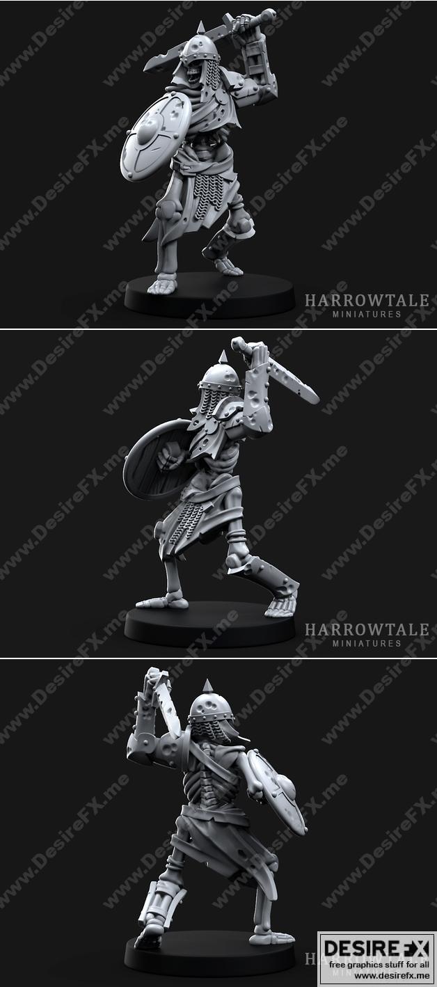 骨架战士 – 3D打印模型|Skeleton Warrior – 3D Print Model STL