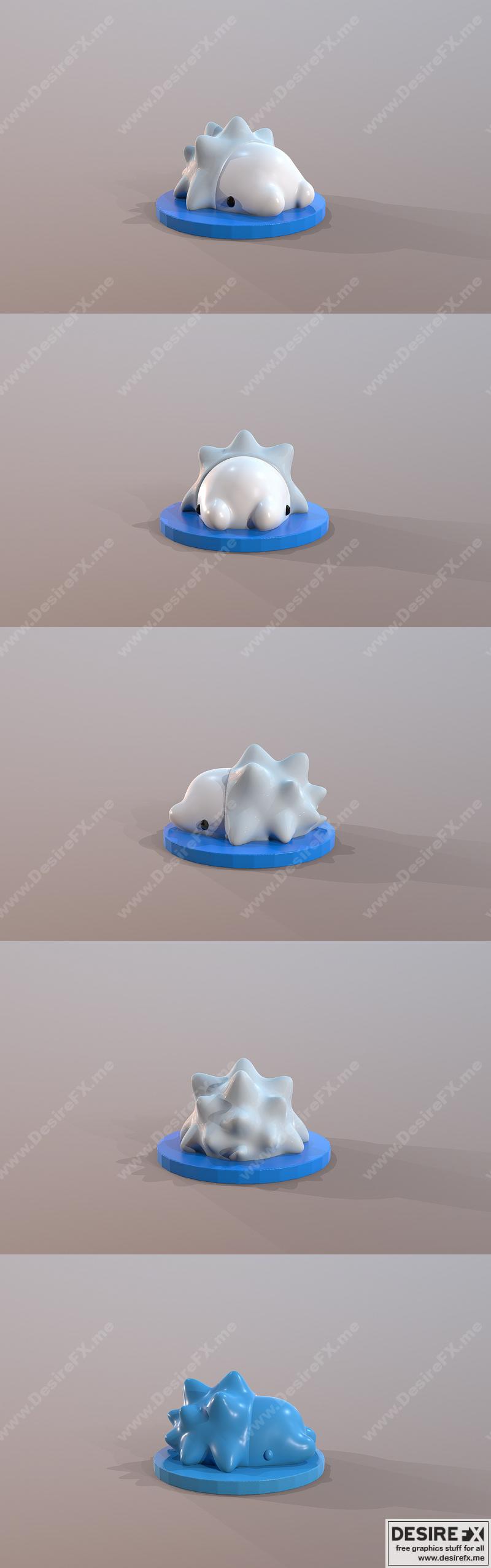 宝可梦斯诺姆 3D打印模型|Pokemon Snom – 3D Print Model