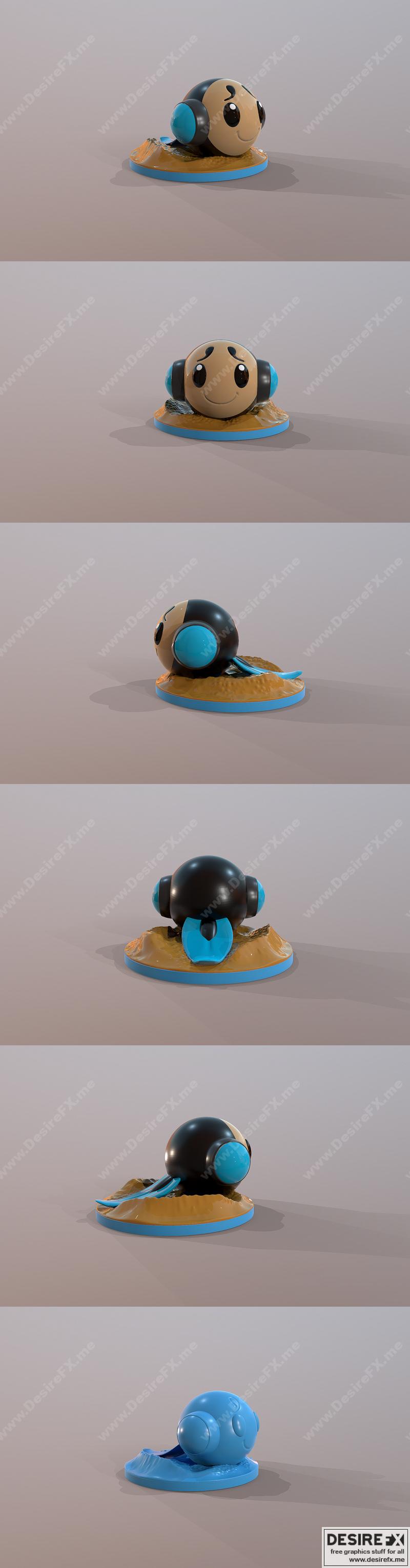 宝可梦 塔莫利 3D打印模型|Pokemon Tympole – 3D Print Model