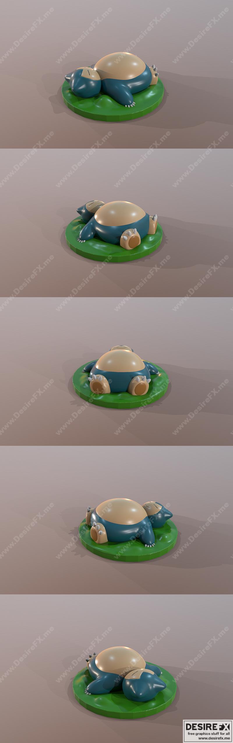 宝可梦胖嘟嘟 – 3D打印模型|Pokemon Snorlax – 3D Print Model