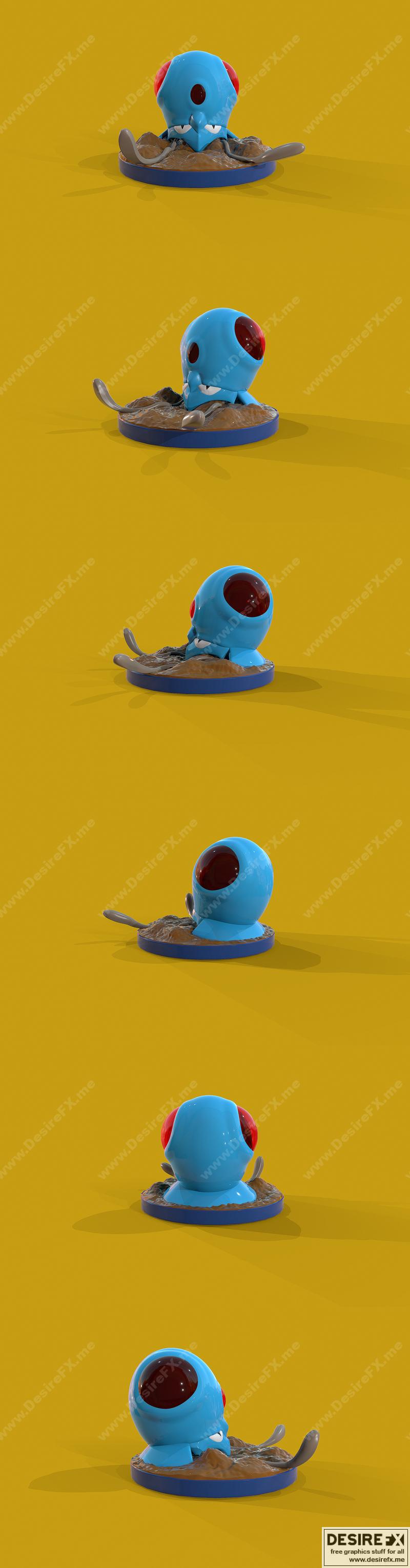 宝可梦 Tentacool 3D打印模型|Pokemon Tentacool – 3D Print Model