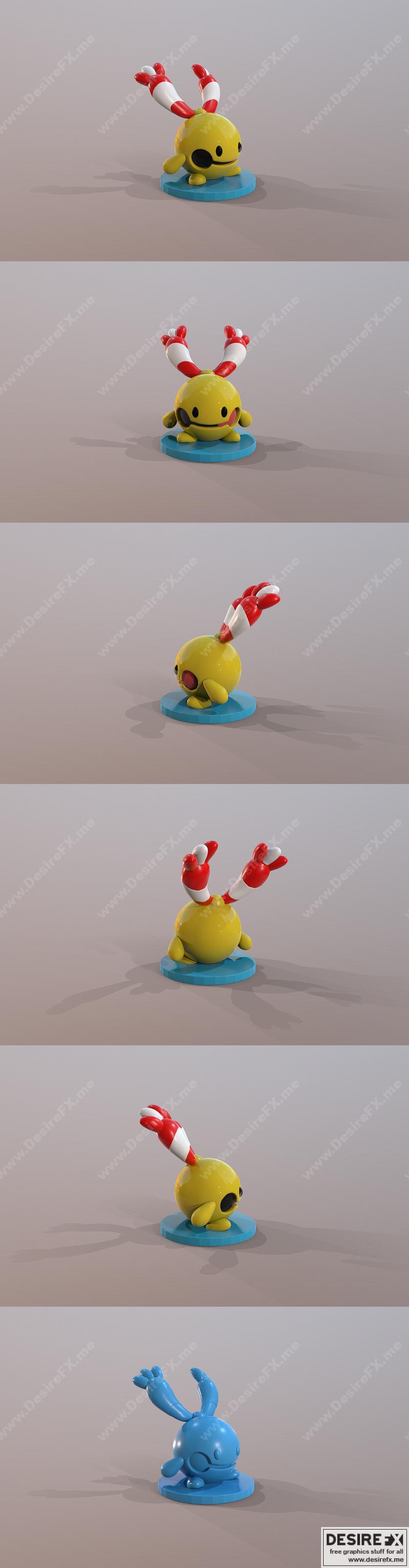 宝可梦奇灵——3D打印模型|Pokemon Chingling – 3D Print Model