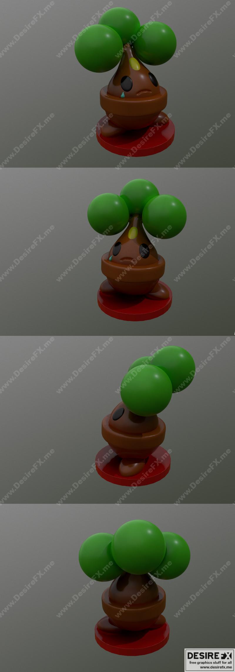 宝可梦 波尼利 3D打印模型|Pokemon Bonsly – 3D Print Model