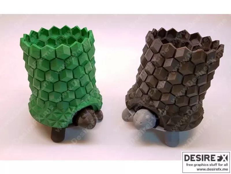 3D打印模型：乌龟花盆|Turtle Planter – 3D Print Model STL