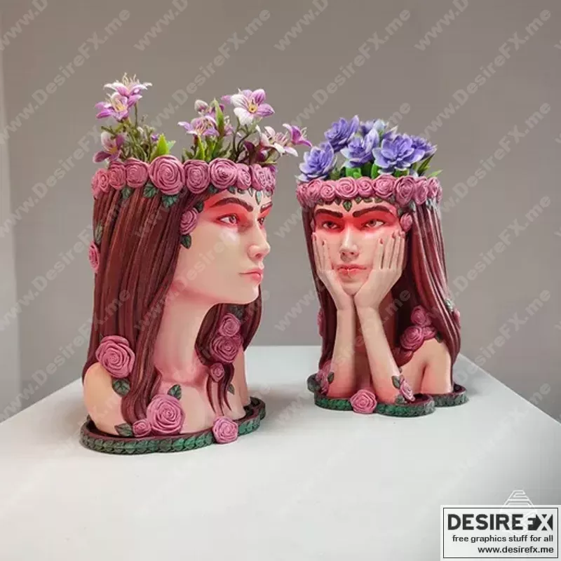 Flora女神 3D打印模型|Flora Goddess – Pipe Cox – 3D Print Model STL