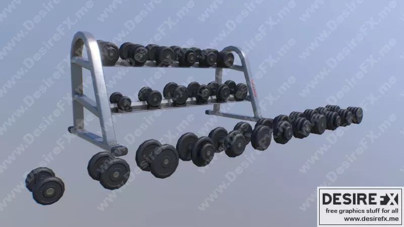哑铃架 - 3D打印模型|Dumbbell rack – 3D Print Model STL
