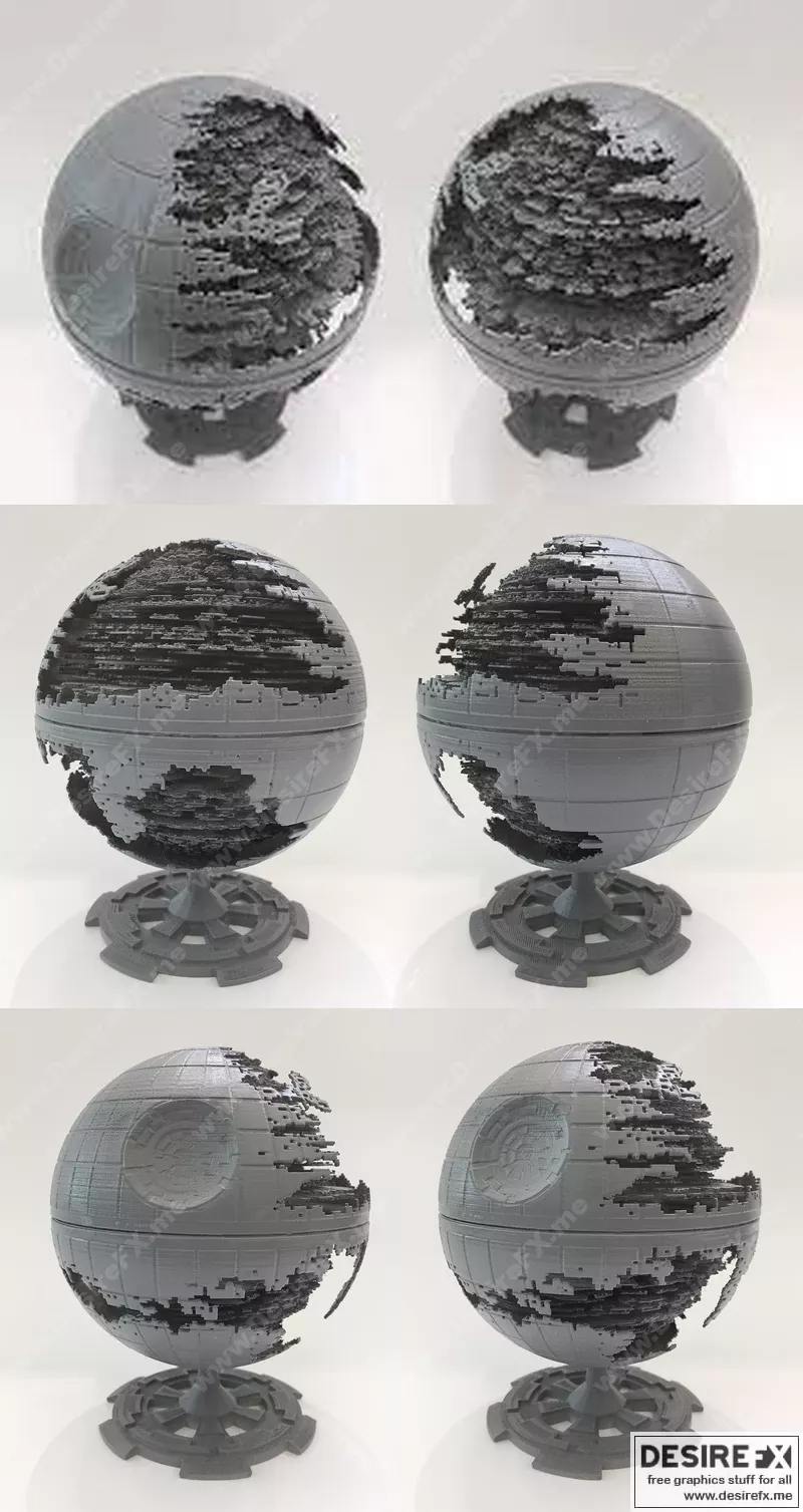 死星EP6 3D打印模型|Death Star EP VI – 3D Print Model STL