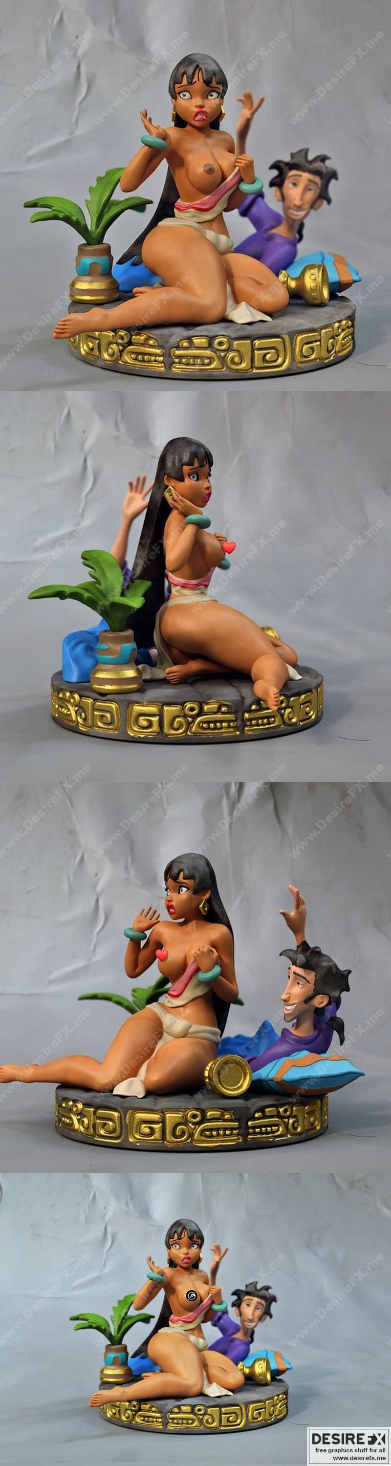 从道路到埃尔多拉多——3D打印模型|Chel From The Road to El Dorado – 3D Print Model STL
