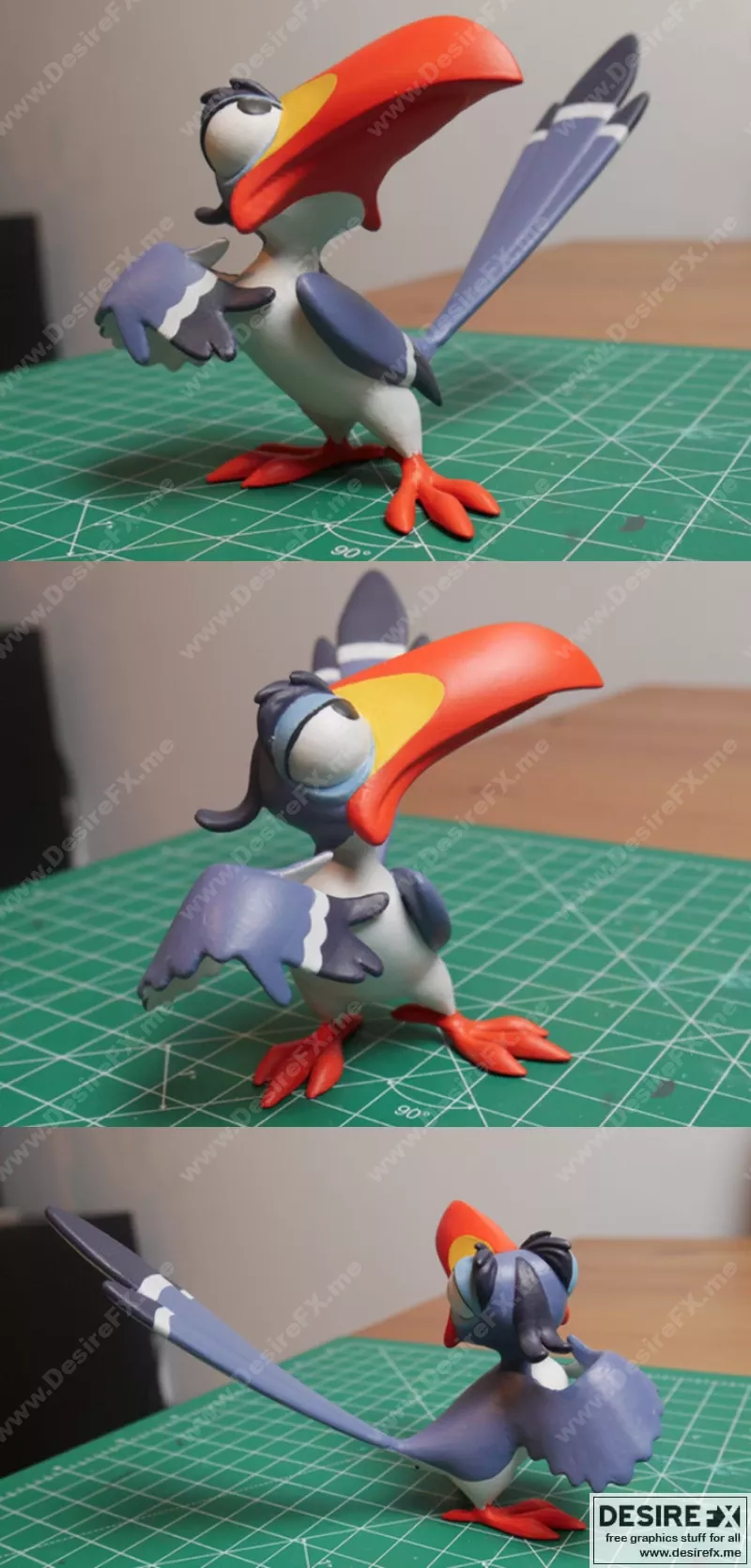 狮子王 Zazu 3D打印模型|The lion king – Zazu – 3D Print Model STL