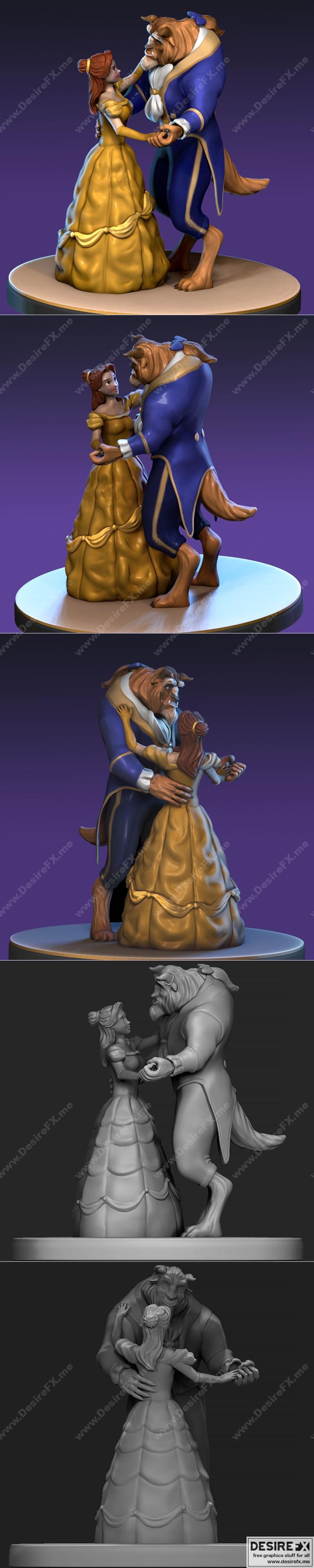 Beast王子 3D打印模型|Beauty and the Beast – 3D Print Model STL