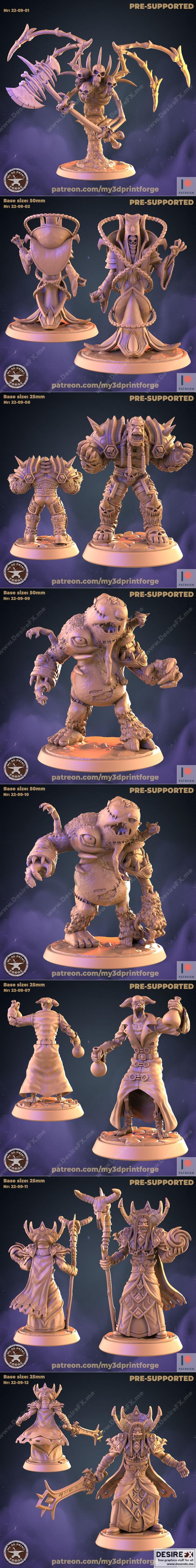 My3DPrintForge-欢迎礼包与冰冠要塞 第1部分 2022年9月 3D打印模型|My3DPrintForge – Welcome Pack and Ice Crown Citadel Part 1 September 2022 – 3D Print Model STL